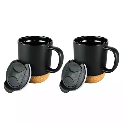 Cork Bottomed Insulated Coffee Mug