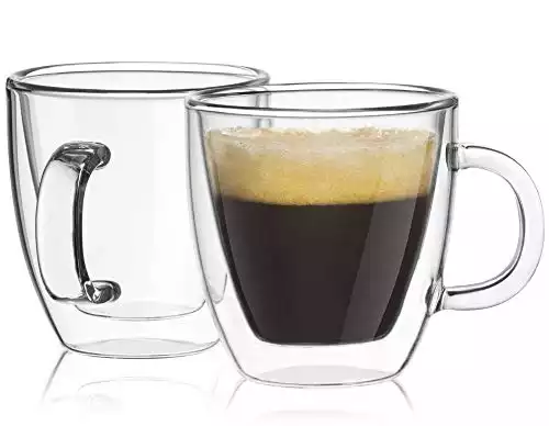 JoyJolt Savor Glasses Espresso Mugs